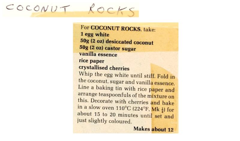 Scan 1 of 1 for Coconut Rocks