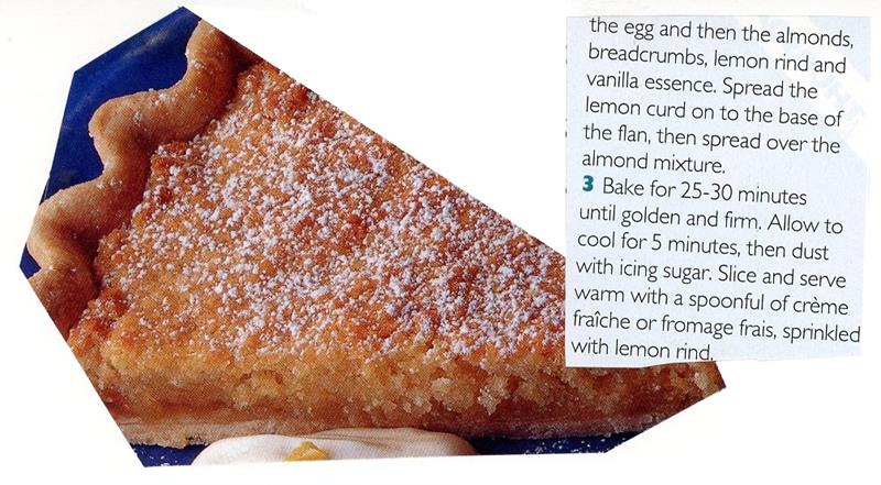 Scan 2 of 2 for Almond and Lemon Tart