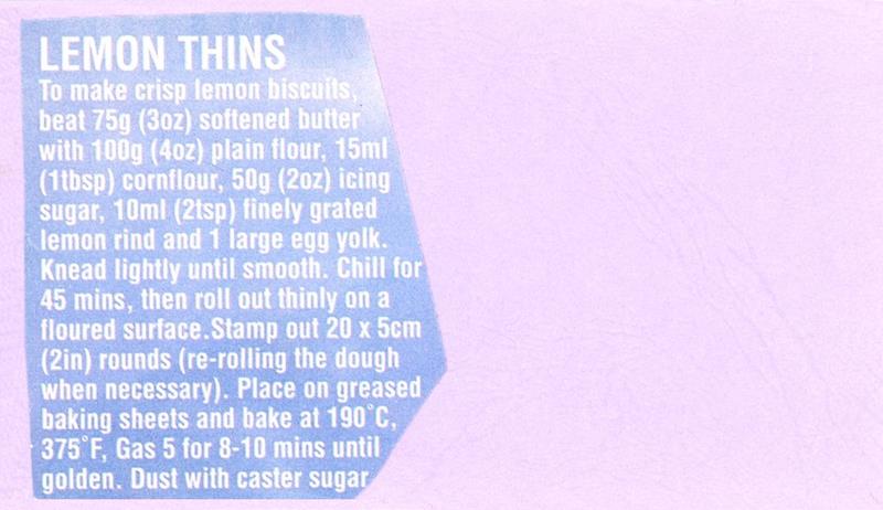Scan 1 of 1 for Unknown Biscuits