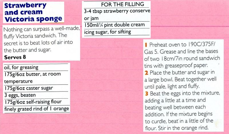 Scan 1 of 2 for Strawberry and Cream Victoria Sponge