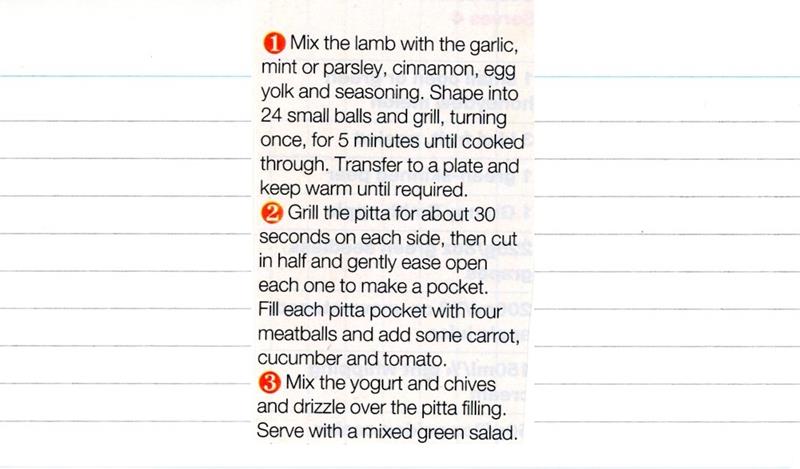 Scan 2 of 2 for Mini Meatball Pitta Pockets