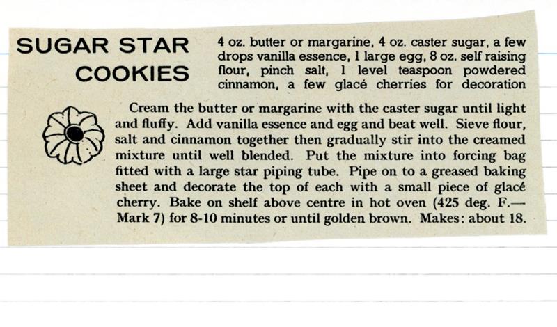 Scan 1 of 1 for Sugar Star Cookies