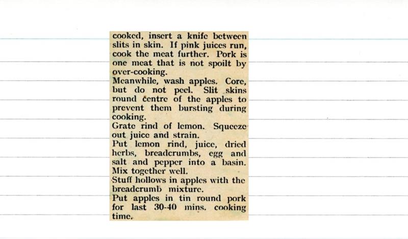 Scan 2 of 2 for Roast Pork with Stuffed Apples