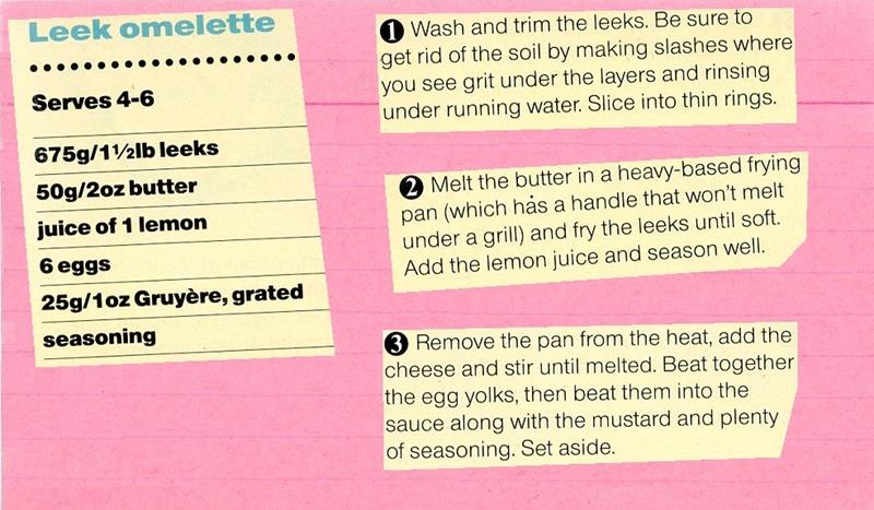 Scan 1 of 2 for Leek Soufflé
