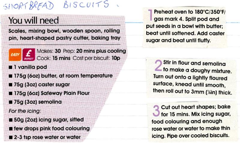Scan 1 of 2 for Vanilla Heart Shortbread Biscuits