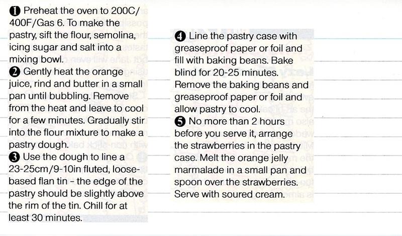 Scan 2 of 2 for Strawberry Tart with Orange Crust Pastry