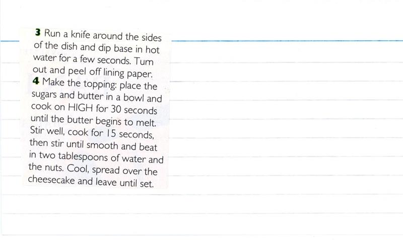 Scan 2 of 2 for Pecan Toffee Cheesecake