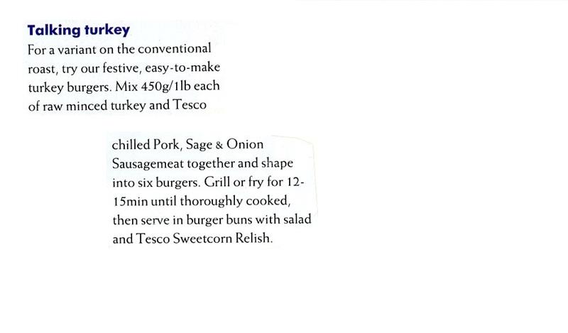 Scan 1 of 1 for Turkey Burgers