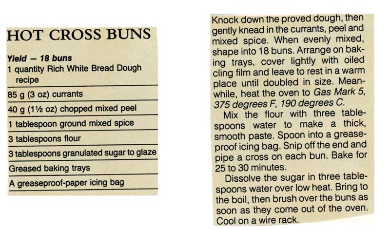 Scan 1 of 2 for Hot Cross Buns