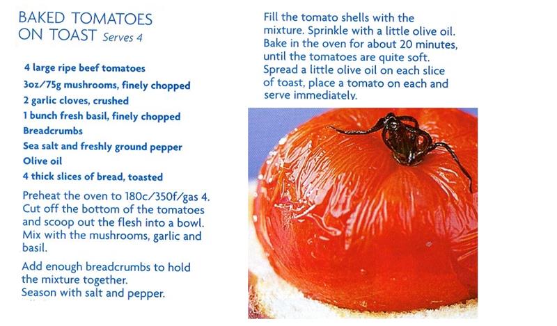 Scan 1 of 1 for Baked Tomatoes on Toast