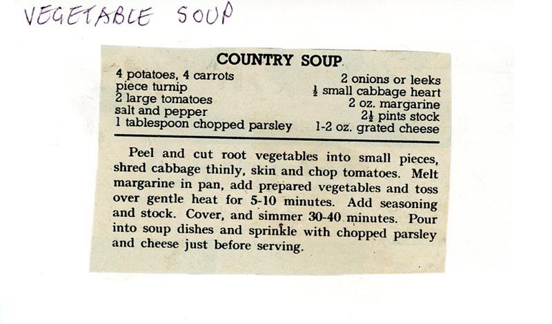 Scan 1 of 1 for Country Soup