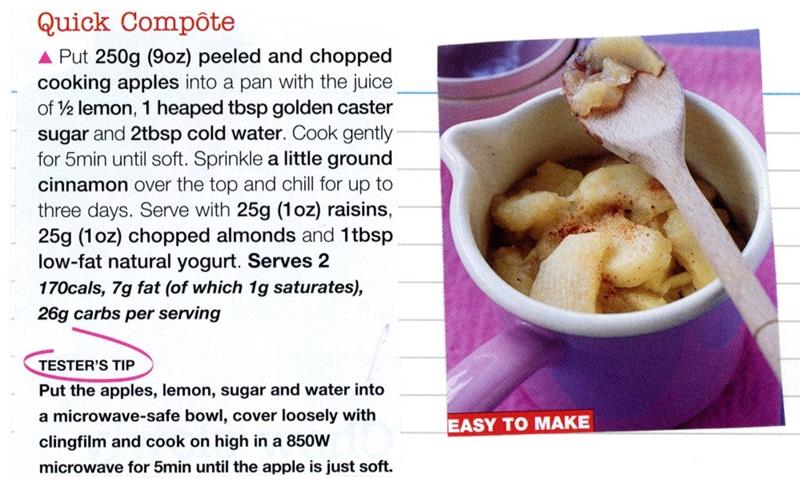 Scan 1 of 1 for Quick Compote