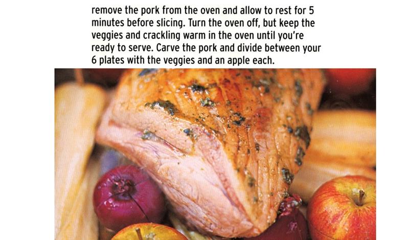 Scan 3 of 3 for Unbelievable Roast Pork with Stuffed Apples and Parsnips